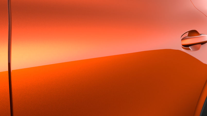 Peinture métallisée spéciale Orange Valencia